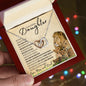 To Our Badass Daughter (Family Pride) - Interlocking Hearts Necklace