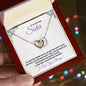 To My Amazing Sister (Purple) - Interlocking Hearts Necklace