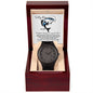 To my Man / Husband / Boyfriend / Lover / Soulmate / Fiancé (Great Catch / Fish / Valentine) - Wooden Watch