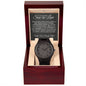 Son-in-Law (Black Card) - Wooden Watch