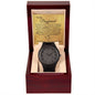 To my Boyfriend (Gold Card) - Wooden Watch