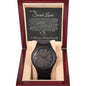 To my Secret Lover (Black Card) - Wooden Watch
