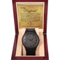 To my Boyfriend (Gold Card) - Wooden Watch