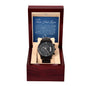 To My Red Hot Lover (Blue Card) - Black Chronograph Watch