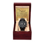 To My Boyfriend (Gold Card) - Black Chronograph Watch