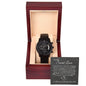 To My Secret Lover (Black Card) - Black Chronograph Watch
