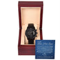 To My Red Hot Lover (Blue Card) - Black Chronograph Watch