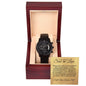 Son-in-Law (Gold Card) - Black Chronograph Watch