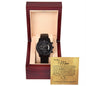To My Man (Gold Card) - Black Chronograph Watch