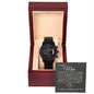 To My Man (Black Card) - Black Chronograph Watch