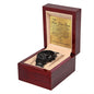 To My Red Hot Lover (Gold Card) - Black Chronograph Watch