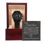 To My Secret Lover (Black Card) - Black Chronograph Watch