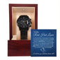 To My Red Hot Lover (Blue Card) - Black Chronograph Watch