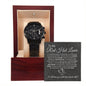 To My Red Hot Lover (Black Card) - Black Chronograph Watch