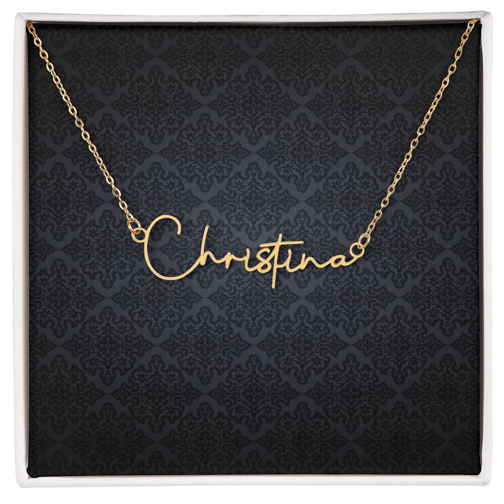 To My Beautiful Daughter, stepdaughter, bonus daughter, granddaughter, Mom, Sister, Cousin, Aunt, Niece, bestie, Best Friend, Wife, Future Wife, Girlfriend, Lover (Plain Black Tapestry) - Script Name Necklace