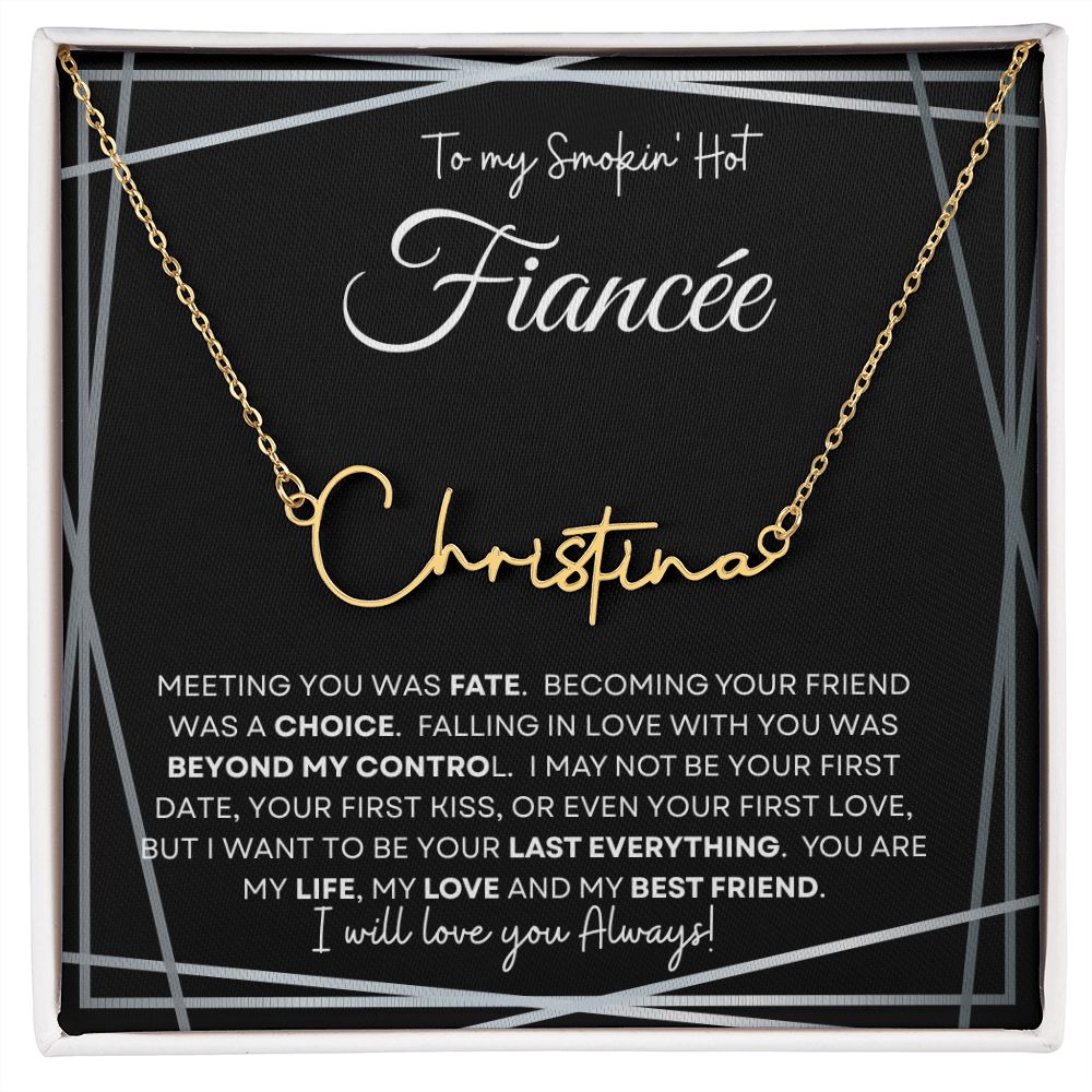 Christina discount name necklace