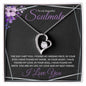 Soulmate (Black / Silver Grid) - Forever Love Necklace