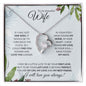 Wife (Christmas Holly Card) - Forever Love Necklace