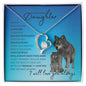 To My Beautiful Daughter - Open Closing (Wolf Theme) - Forever Love Necklace