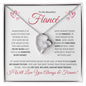 To My Beautiful Fiancé (Hearts) - Forever Love Necklace