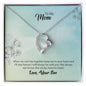 Mom From Son (Aqua Card) - Forever Love Necklace