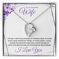 Wife (Silver Grid) - Forever Love Necklace