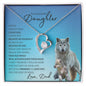 To my Beautiful Daughter (Timberwolf)- Forever Love Necklace