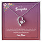 Daughter from Mom (Pink Floral Card) - Forever Love Necklace