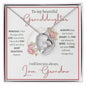 Granddaughter (Floral Frame Card) -Forever Love Necklace
