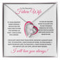 To My Beautiful Future Wife / Fiancé (Pink Valentine) - Forever Love Necklace