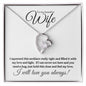 To My Beautiful Wife- Love and Light (Classic Black / White) - Forever Love Necklace