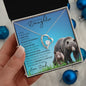 To My Badass Daughter from Dad (This Old PAPA BEAR Card) - Forever Love Necklace
