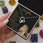 Badass Daughter (Black and Gold Lion Card) - Forever Love Necklace
