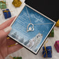 To My Badass Daughter (Artic Wolf Snow) - Forever Love Necklace