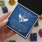 Carried to Heaven on Angel Wings (Infant Loss / Child Loss / In Memory / sympathy) - Forever Love Necklace