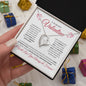 To My Beautiful Valentine for Girlfriend, wife, future wife, Soulmate (Hearts) - Forever Love Necklace