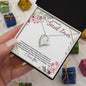 To My Secret Lover (Burgundy Card) - Forever Love Necklace