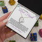 To My Amazing Best Friend / Bestie (Purple) - Forever Love Necklace