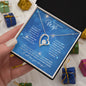 Wife (Christmas Blue Snowflake Card) - Forever Love Necklace