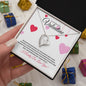 To My Beautiful Valentine (Heart Strings) - Forever Love Necklace