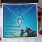 To My Beautiful Daughter from Mom (This MAMA BEAR Card) - Forever Love Necklace