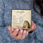 Precious Daughter from Dad (Beige Lion Card) - Forever Love Necklace
