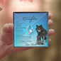 To My Badass Daughter From Dad (Wolf) - Forever Love Necklace