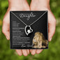 Badass Daughter from Dad (Black and White Lion Card) - Forever Love Necklace