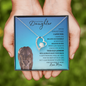 Badass Daughter from Mom (Blue Lioness Card) - Forever Love Necklace