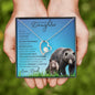 To My Badass Daughter from Dad (This Old PAPA BEAR Card) - Forever Love Necklace