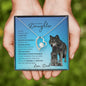 To My Badass Daughter From Dad (Wolf) - Forever Love Necklace