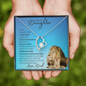 Badass Daughter From Dad (Blue Lion Card) - Forever Love Necklace