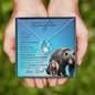 To My Badass Daughter from Dad (This Old Grizzley Card) - Forever Love Necklace
