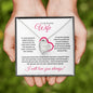 To My Beautiful Wife (Pink Valentine) - Forever Love Necklace